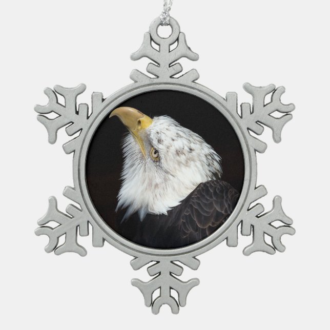 Ornement Flocon De Neige Bald Eagle Portriat (Devant)