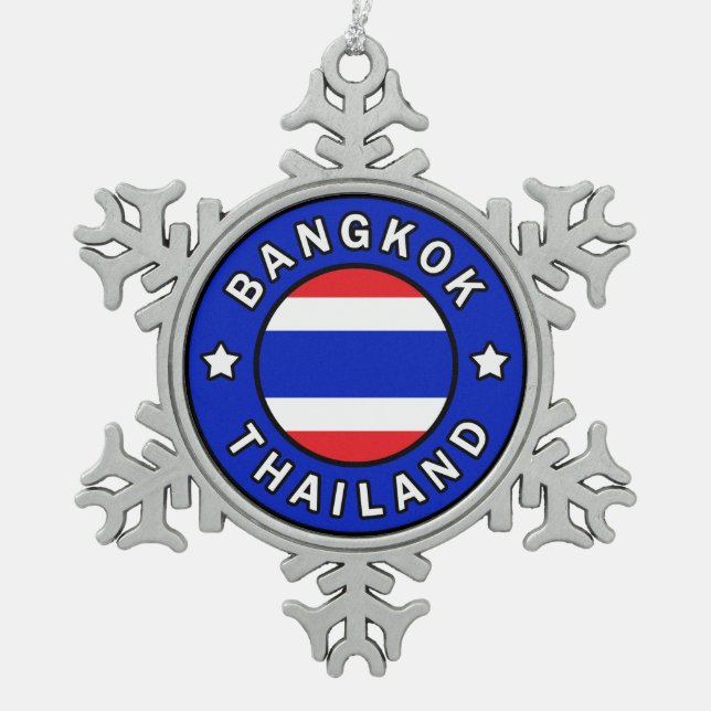 Ornement Flocon De Neige Bangkok Thaïlande (Devant)