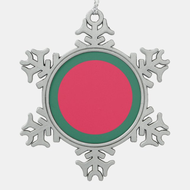 Ornement Flocon De Neige Bangladesh Flag Emblem (Devant)