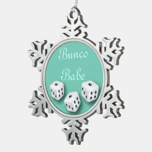 Ornement Flocon De Neige Bébé de Bunco avec le flocon de neige de Noël de