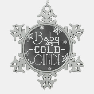 Ornement Flocon De Neige Bébé joyeux chic de tableau c'est extérieur fro