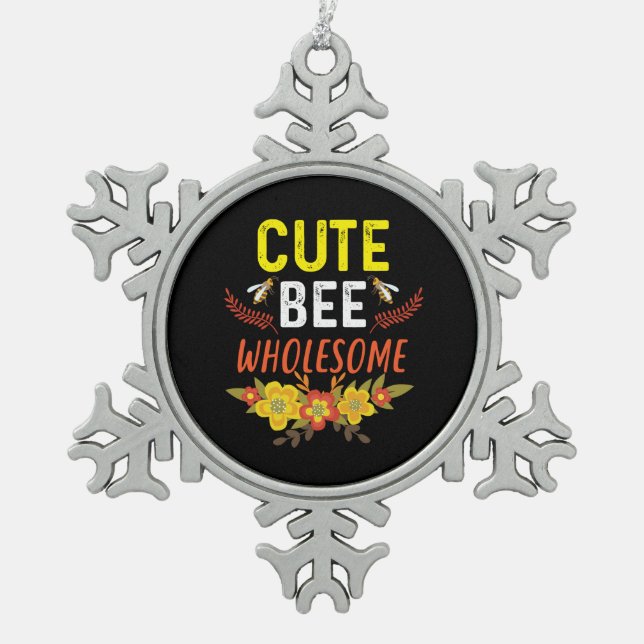 Ornement Flocon De Neige Beekeeper Art Cute Bee Whesome (Devant)