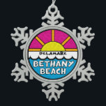 Ornement Flocon De Neige Bethany Beach Delaware<br><div class="desc">Bethany Beach Delaware</div>