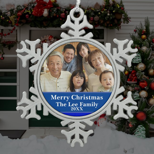 Ornement Flocon De Neige Bienheureux Premier Accueil Noël Scène de la Nativ (Créateur téléchargé)