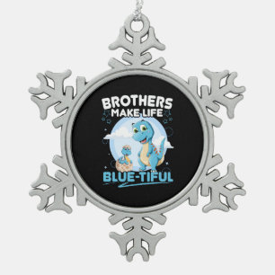 Ornement Flocon De Neige Big Brother Dinosaur Beau jeu de vie