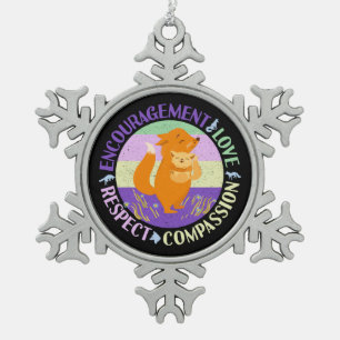 Ornement Flocon De Neige Big Soeur Love - Fils Bonifié Fox