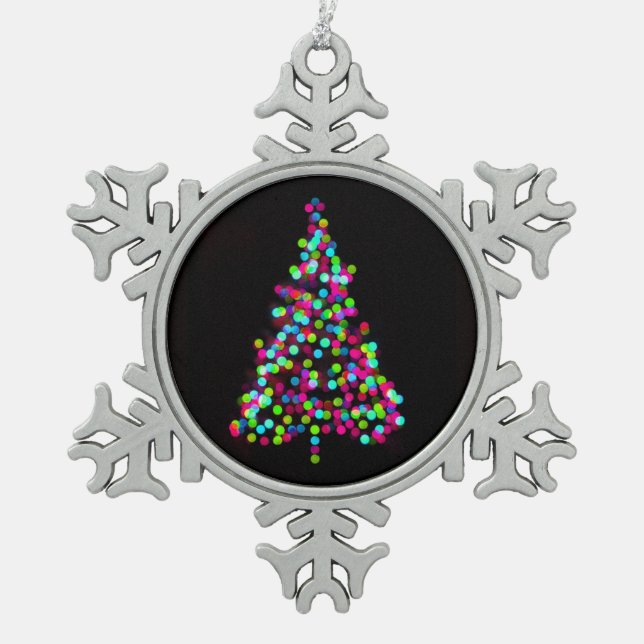 Ornement Flocon De Neige Bijoux en sapin de Noël (Devant)