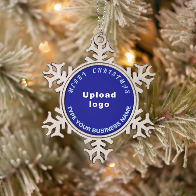 Ornement Flocon De Neige Bleu de Noël (Arbre)