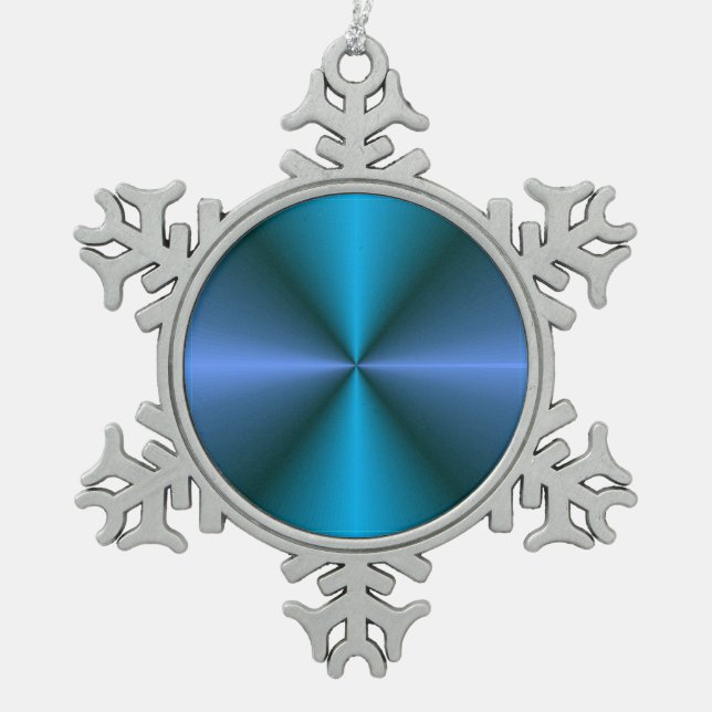 Ornement Flocon De Neige Bleu/Vert/Mauve> Ornement de Noël (Devant)