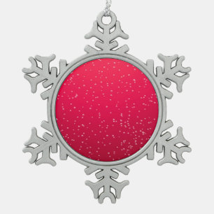 Ornement Flocon De Neige Boisson gazeuse à la cerise avec fond de petites b