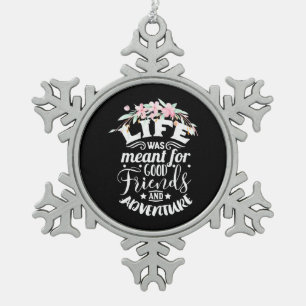 Ornement Flocon De Neige Bon Amis Et Aventure
