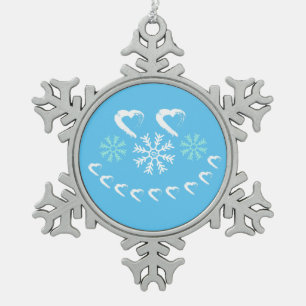 Ornement Flocon De Neige Bon coeur Snowflake Ornament