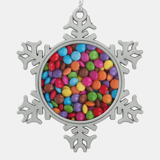 Ornement Flocon De Neige Bonbons sucrés (Devant)