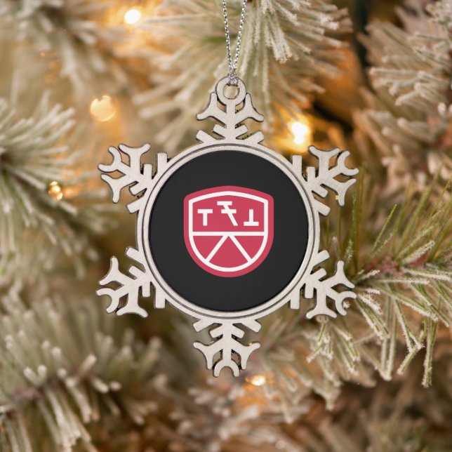 Ornement Flocon De Neige Bouclier Phi Sigma Kappa (Arbre)