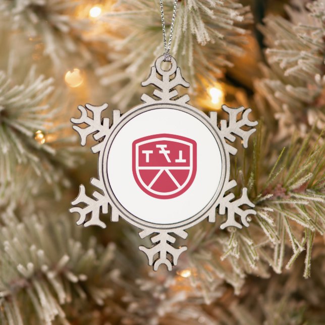 Ornement Flocon De Neige Bouclier Phi Sigma Kappa (Arbre)