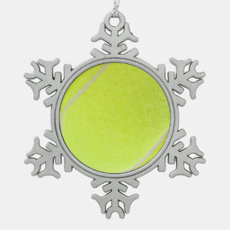Ornement Flocon De Neige Boule de tennis personnalisable