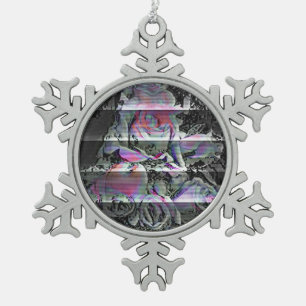 Ornement Flocon De Neige Bouquet Techno 
