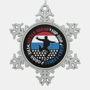 Ornement Flocon De Neige Break Dance Breakdance Hip-Hop Boy