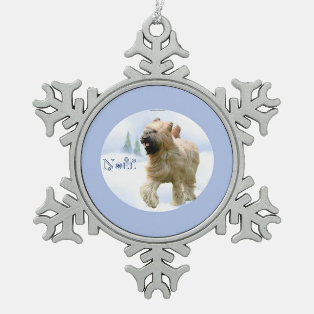 Ornement Flocon De Neige Briard Noel (Devant)