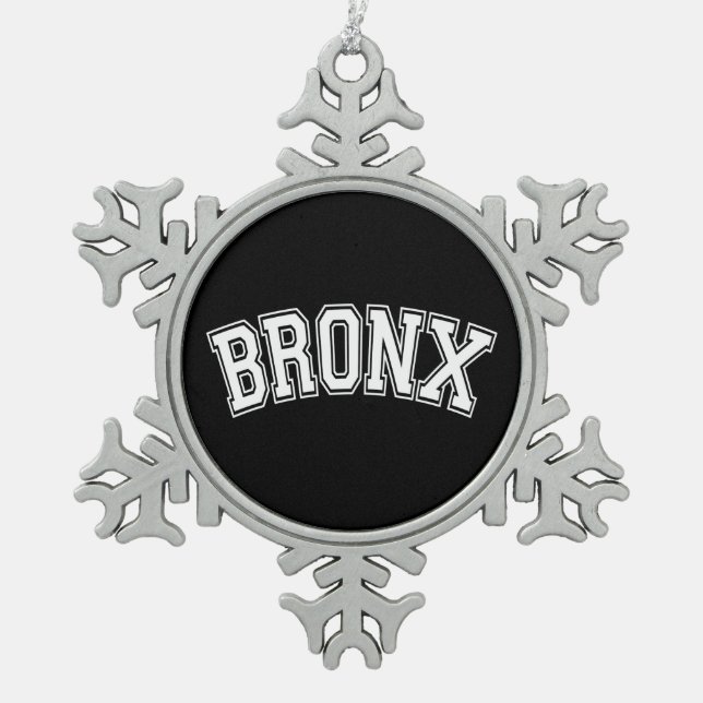 ORNEMENT FLOCON DE NEIGE BRONX (Devant)