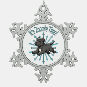 Ornement Flocon De Neige C’est Zoomie Time Cane Corso