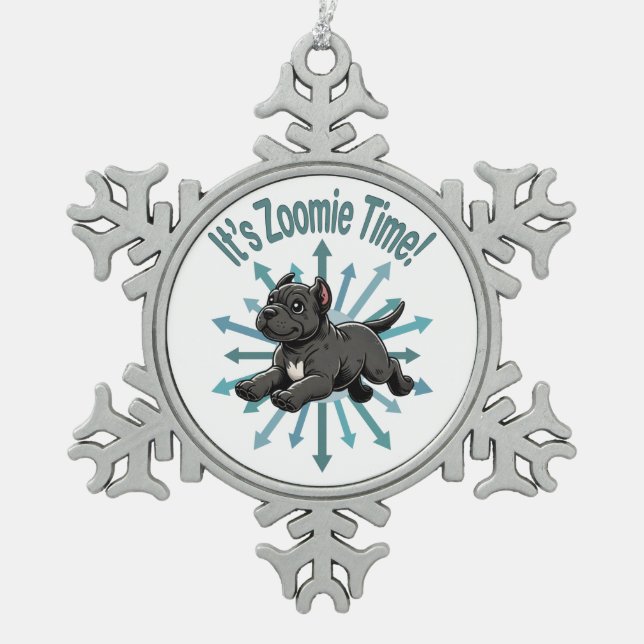 Ornement Flocon De Neige C’est Zoomie Time Cane Corso (Devant)
