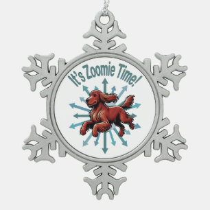Ornement Flocon De Neige C’est Zoomie Time Irish Setter