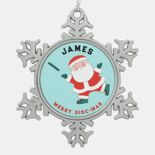Ornement Flocon De Neige Cadeau de Frisbee Ultimate