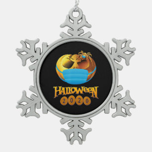 Ornement Flocon De Neige Cadeau Spider   Citrouille Halloween Et Masque Ara