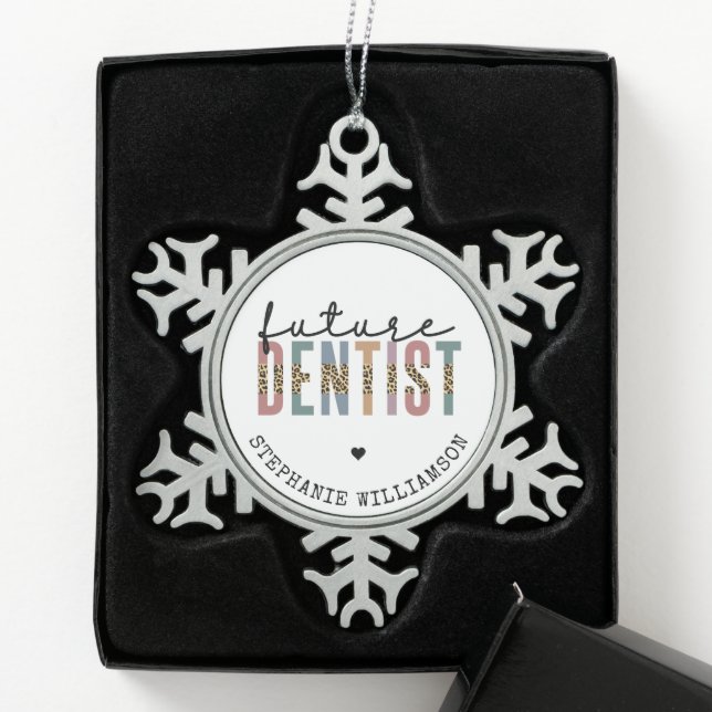 Ornement Flocon De Neige Cadeaux Dentistes Dentistes Dentistes (Boîte)