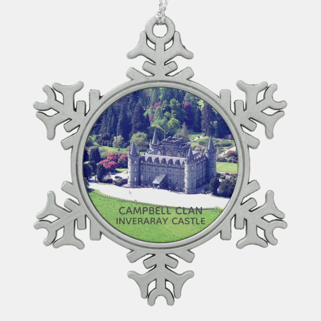 Ornement Flocon De Neige Campbell Clan's Inveraray Castle Scotland (Devant)