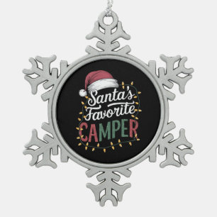 Ornement Flocon De Neige Camping Noël Le cadeau préféré de Santa pour campe