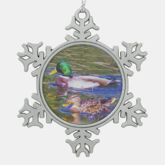 Ornement Flocon De Neige Canards de Mallard