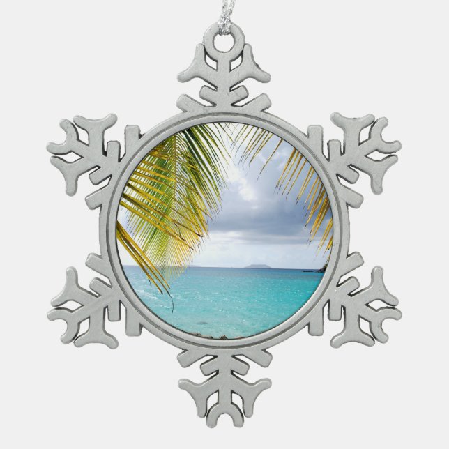 Ornement Flocon De Neige Cannamon Bay, St. John USVI (Devant)