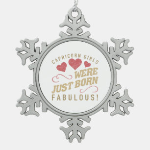 Ornement Flocon De Neige Capricorne Fabuleux Pour Femmes