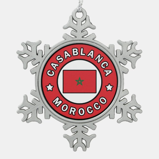 Ornement Flocon De Neige Casablanca Maroc (Devant)