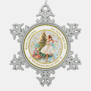 Ornement Flocon De Neige Casse-Noisette Personnalisé Ballet Noël - Cadeau