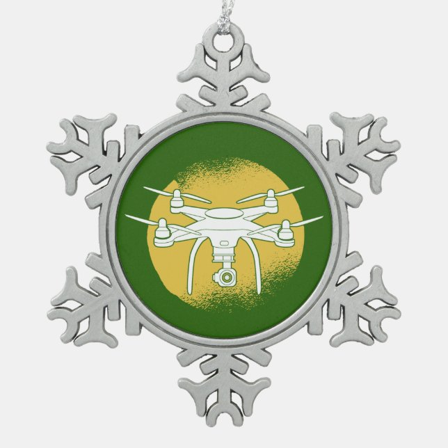 Ornement Flocon De Neige Cercle de gravité du quadricoptère multirotor du p (Devant)