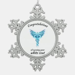 Ornement Flocon De Neige Cérémonie de la robe blanche Crystal Médicale