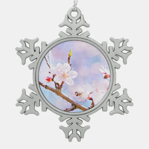 Ornement Flocon De Neige Cerise Japonaise - Sakura En Fleur