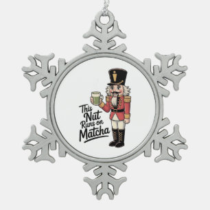 Ornement Flocon De Neige Cette noix tourne sur Matcha Christmas Nutcracker