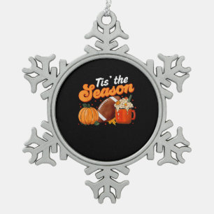 Ornement Flocon De Neige Cette Saison Citrouille épice Latte Halloween auto