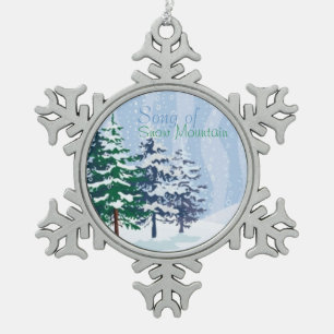 Ornement Flocon De Neige Chanson de l'ornement du flocon de neige de la mon
