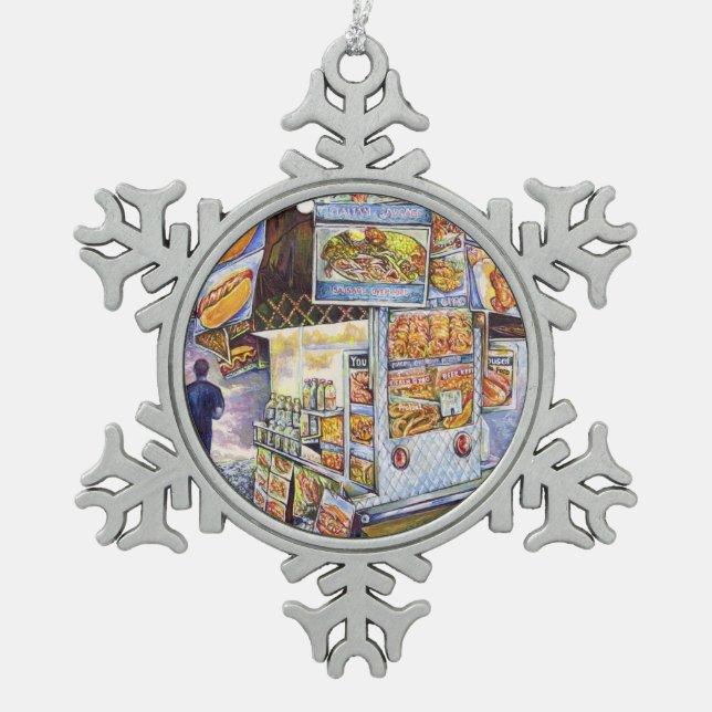 Ornement Flocon De Neige Charge de travail artistique extraordinaire (Devant)