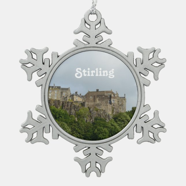 Ornement Flocon De Neige Château Ecosse de Stirling (Devant)