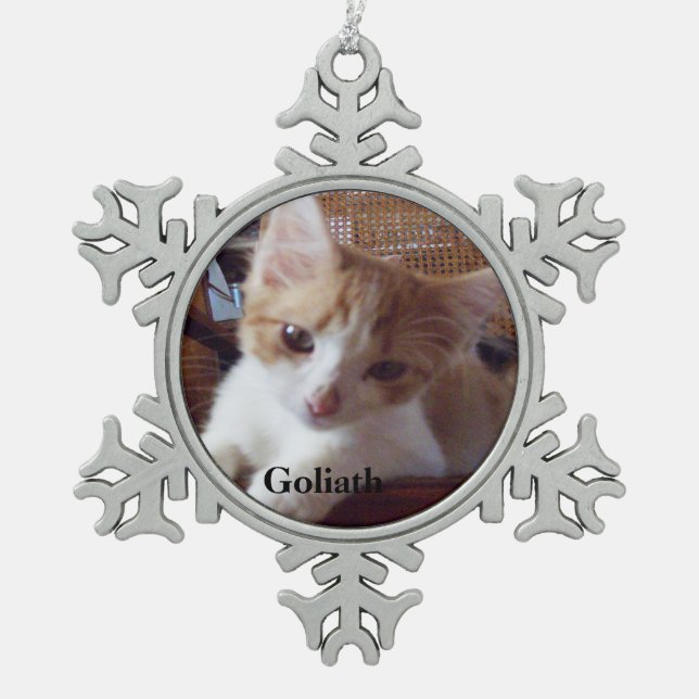 Ornement Flocon De Neige Chats (Devant)