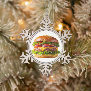 Ornement Flocon De Neige ChaussureHabille hamburger empilé thic