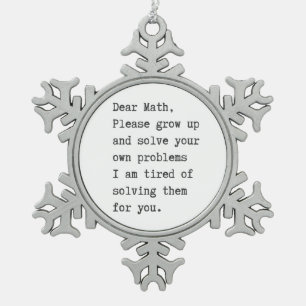 Ornement Flocon De Neige Chers maths résolvez vos propres problèmes