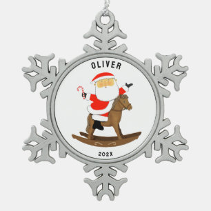 Ornement Flocon De Neige Cheval équestre 2025 Collectible