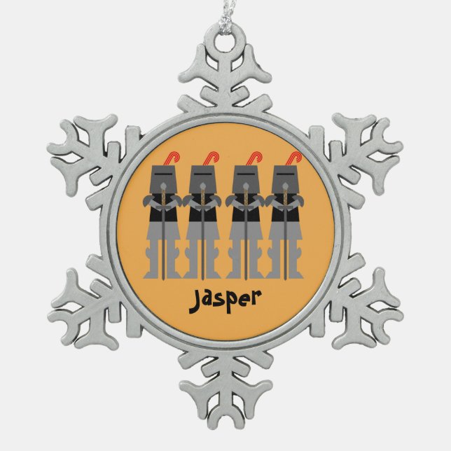 Ornement Flocon De Neige Chevalier (Devant)